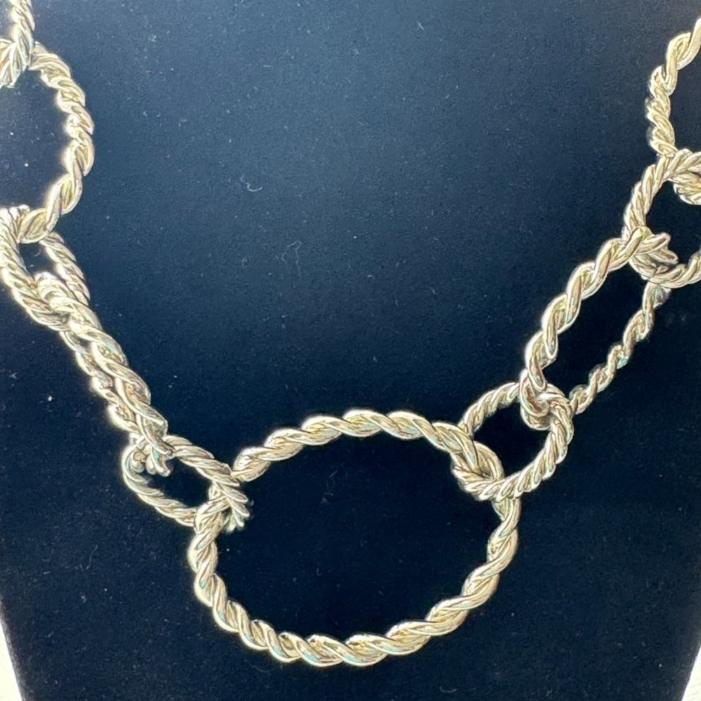 Silver Statement Necklace - image 2